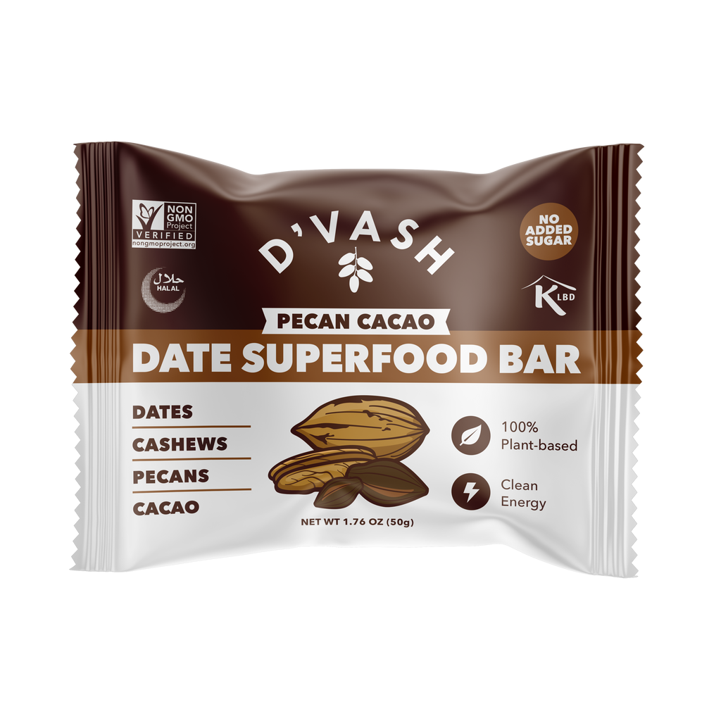Pecan Cocoa Date Bars 6 Pack
