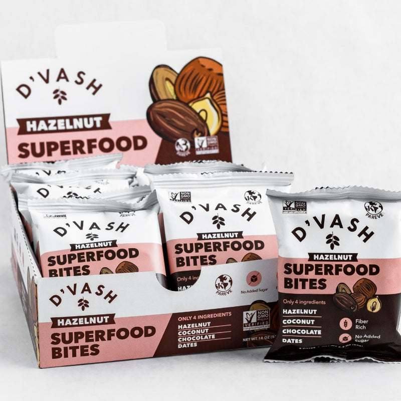 8 pack of hazelnut superfood bites SILO