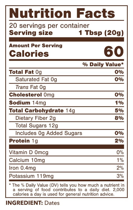 nutritional facts 