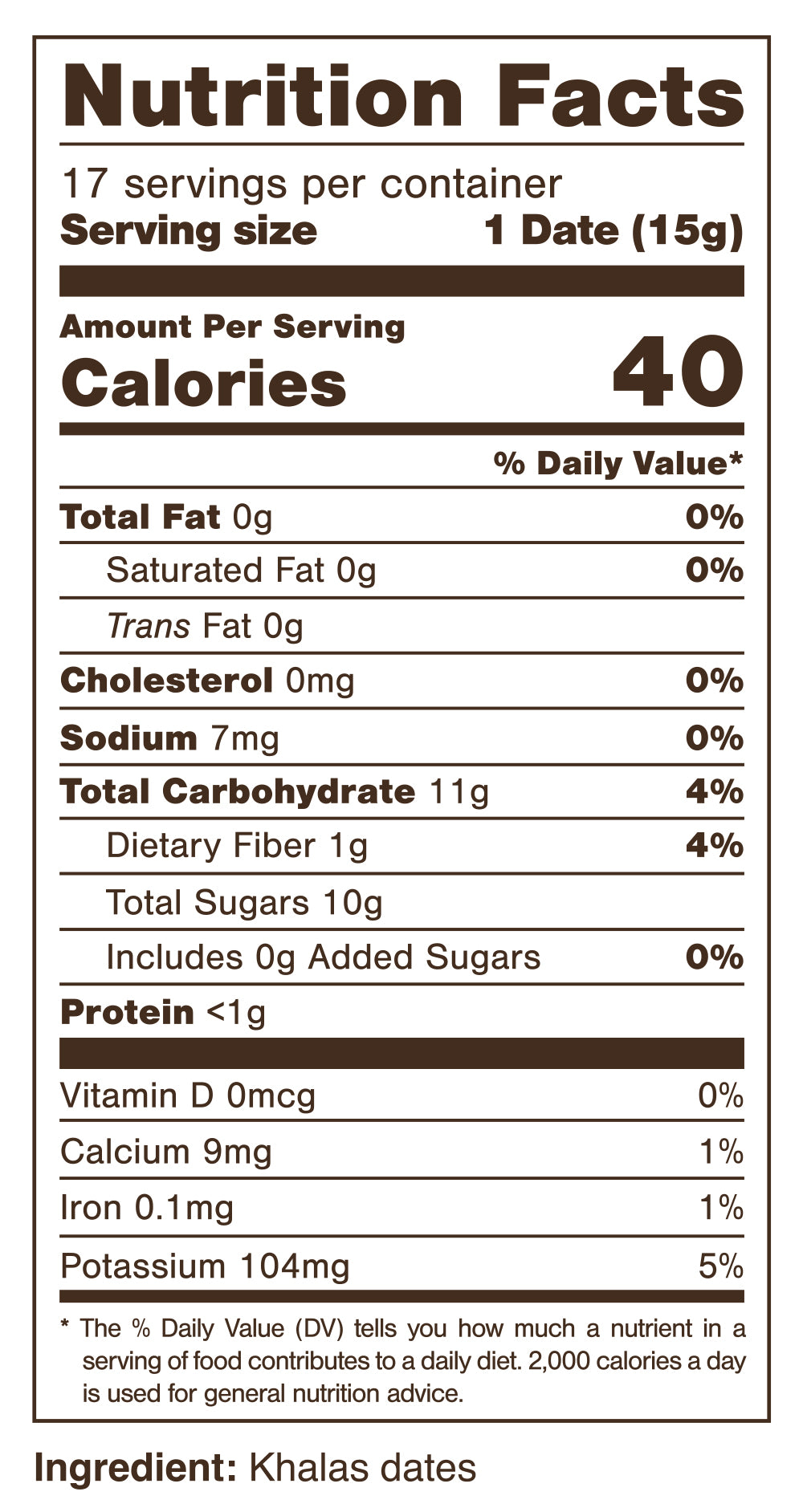 Premium Khalas Dates 250g D'vash Organics